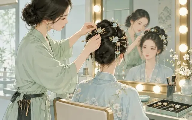 海角吃瓜网 · 剧组内幕：古装剧的头发是怎么盘的 配图